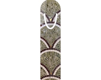 Art Deco-mosaikbokmärke | Smalt metallbokmärke