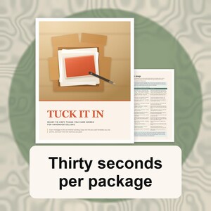 ハンドメイド販売者向けサンキューカードキット：すぐに使えるメッセージ12種類（PDF）