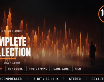 Complete Game Sound Effects Library – 1007 WAV Files for Unity, Godot, Unreal (32 Packs)