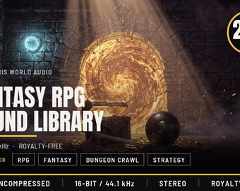 Fantasy RPG Sound Effects Library - 246 WAV Files for Unity, Godot and Unreal