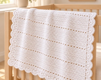Baby Blanket Crochet Pattern, Crochet Baby Blanket PDF, Easy Baby Blanket Pattern, Handmade Nursery Blanket, Crochet Blanket Pattern, Trendy