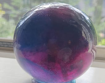 Glow Wave Orb: Dark Purple Midnight Blue, Witchy Altar Decor