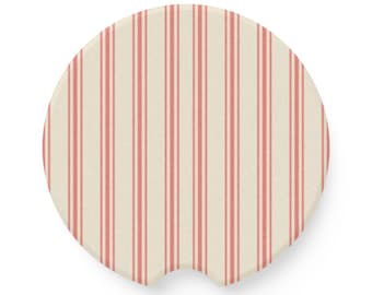 Vintage Red Stripe car coaster | Soapstone car coaster