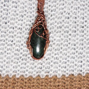 Copper Wire Wrapped Ruby Zoisite