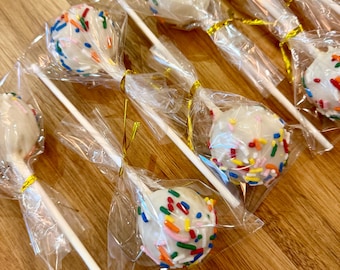 Classic Sprinkle Cake Pops One Dozen