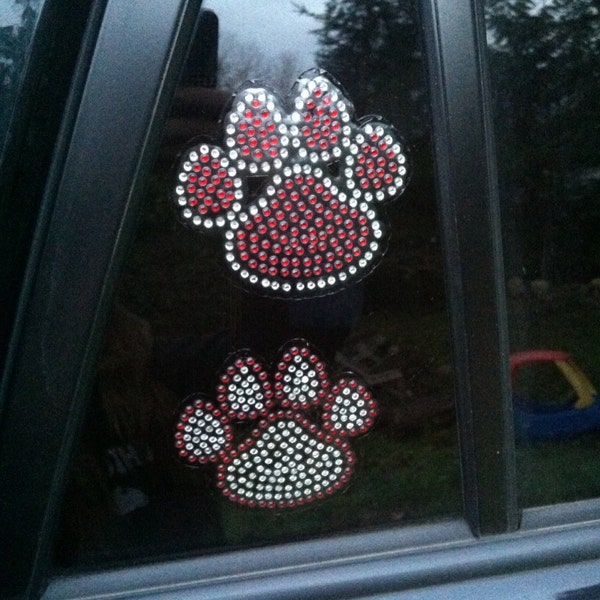 Rhinestone Paw Decal