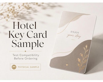 Voorbeeld hotelsleutelkaart | Test de compatibiliteit met uw hotelslot voordat u bestelt | Hotelsleutelkaart voor bruiloften, evenementen en groepsreizen