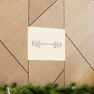 Chopstick Barbell Patent Print, Ramen Gym Art, Workout Poster (10 x 8 Inches) image 13