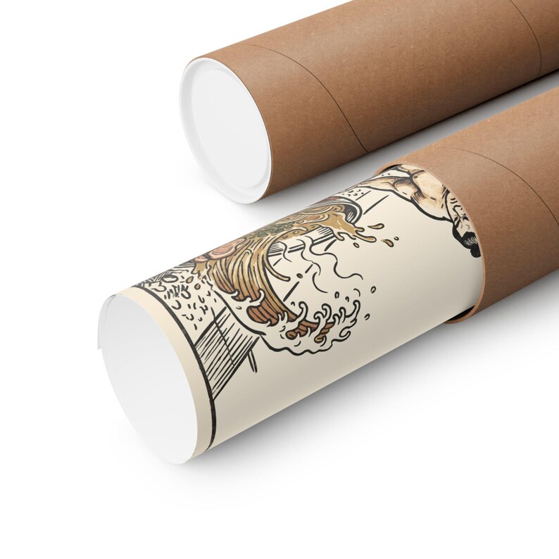 Sumo Deadlift Ramen Poster, Japanese Woodblock Gym Art, Kitchen Print image 3