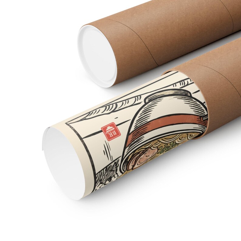 Sumo Deadlift Ramen Poster, Japanese Woodblock Gym Art, Kitchen Print image 11