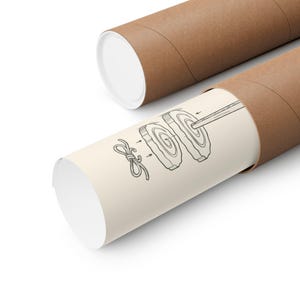 Chopstick Barbell Patent Print, Ramen Gym Art, Workout Poster (10 x 8 Inches) image 3