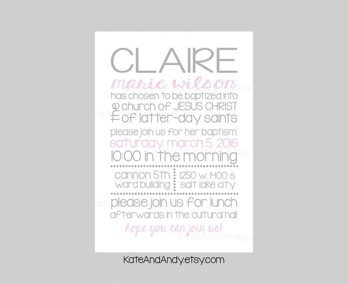Baptism Invitation Great to be 8 Custom Digital File Etsy