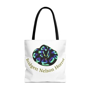 Colorful Ball Python Logo - Bridgett Nelson Horror - Tote Bag