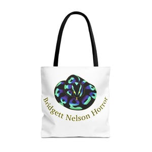 Buntes Ballpython-Logo – Bridgett Nelson Horror – Tragetasche
