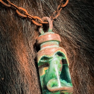 Cthulhu‘s Charm Octopus Tentacle Necklace Copper Sealed