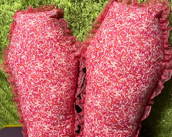 Coffin Pillows Set of 2- Pink Sprinkles