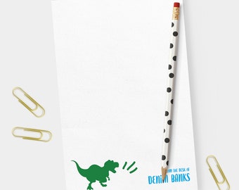 Dinosaur Notepad | Personalized Notepad | Children's Stationery | Dinosaur | Gift for Kid