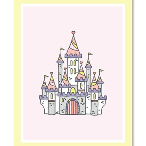 Princess Nursery Wall Decor Wall Decor Princess Princess Wall Art Princess Decor Princess Girls Room Art Gift for Kid image 3