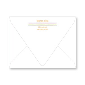 Personalized Kids Stationery Set of Flat Notecards Children's Thank You Note Card Stationery Rainbow image 5