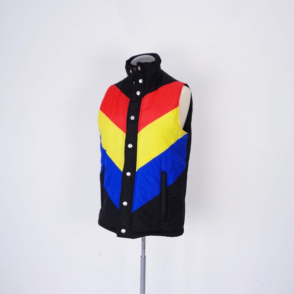 Vtg 90s PRIMARY COLORED PUFFER Vest!