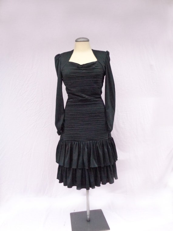 Vtg 80s GORGEOUS Low Tie Back SWEETHEART Cocktail