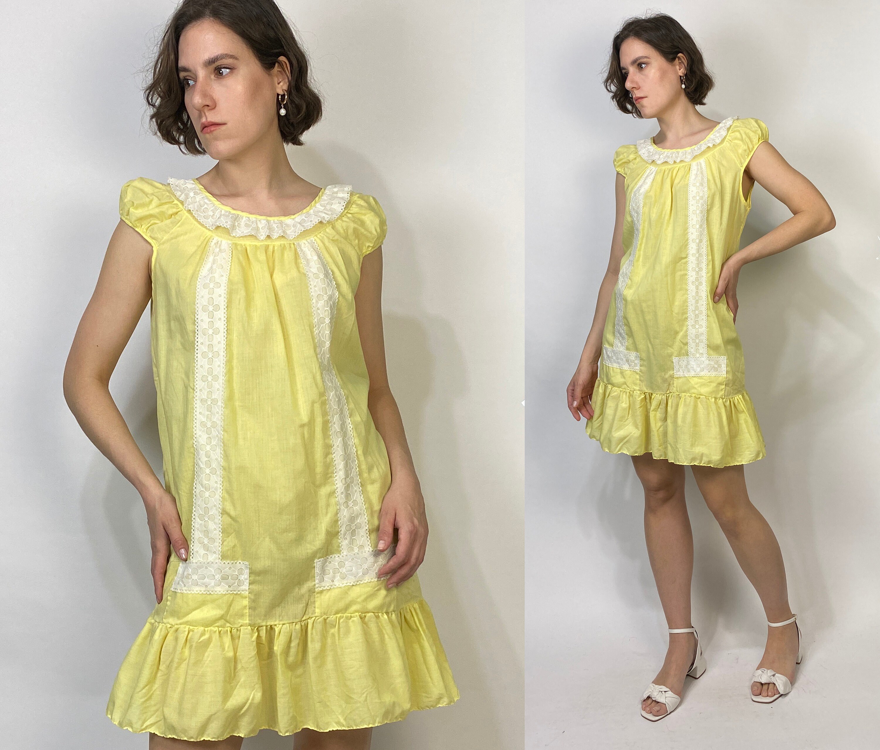 CUTESOVE Frilly Printed Spaghetti Strap Mini Babydoll Dress â Light Blue â cutesove