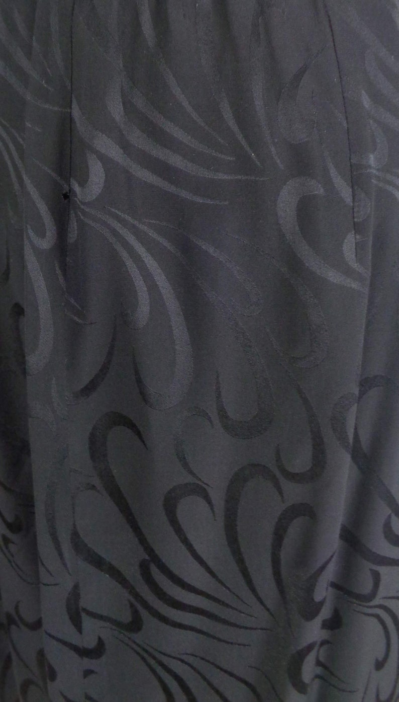Vtg 90s Black SILK PEPLUM Skirt /& Top by Liz Claiborne Small