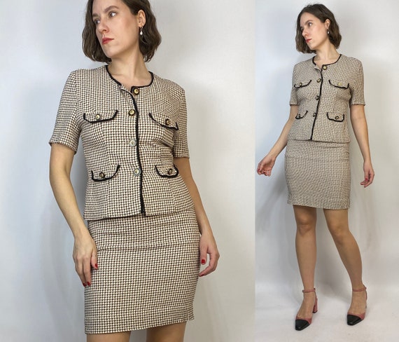 Vtg 90s Two Piece RICH GIRL Suit! XS to Small - image 1