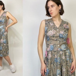 Vtg 90s JONES NEW YORK 2 Pc Vest & Skirt Set! Small, Never Worn