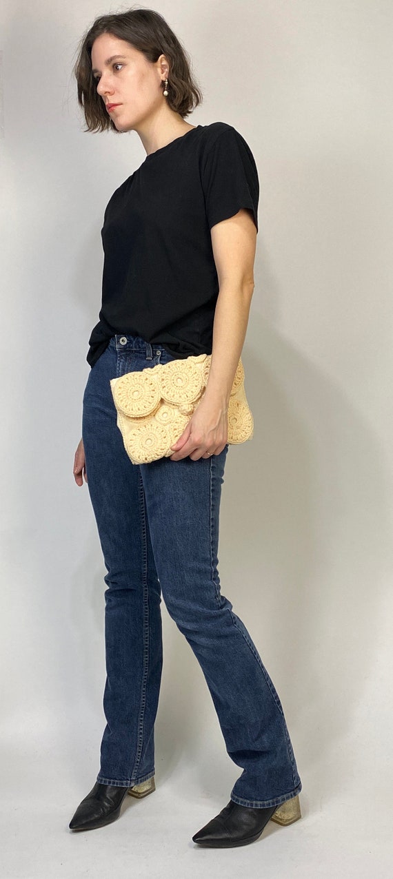 Vtg 70s CROCHET Clutch! - image 3