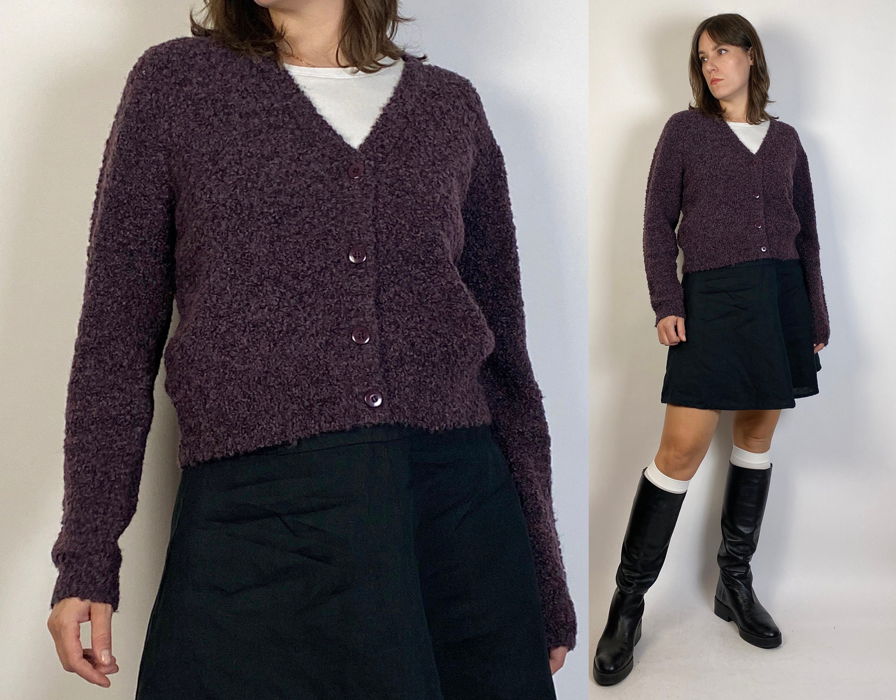Plum Cardigan Etsy Canada