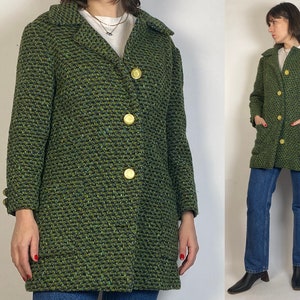 Boucle Tweed Coat Etsy Canada