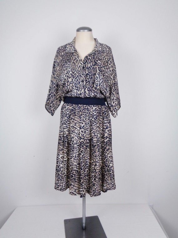 Vtg 80s Designer FLORA KUNG for Neiman Marcus SILK