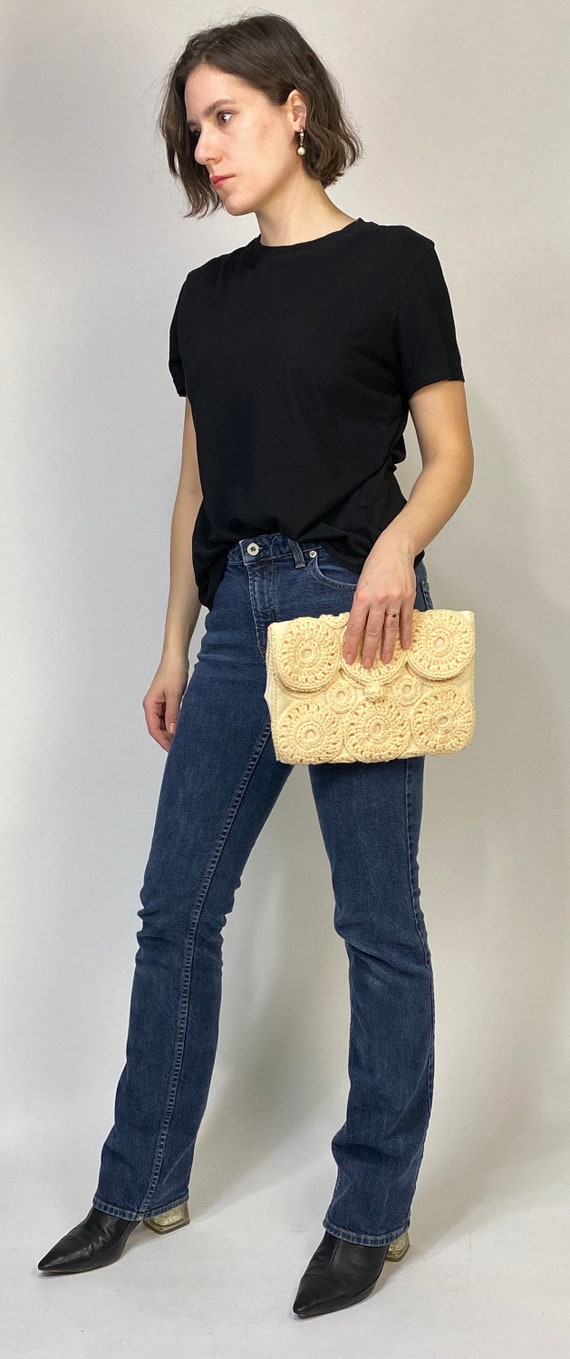 Vtg 70s CROCHET Clutch! - image 2