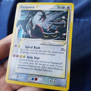 Cosmos Holo) Pokemon Card  Rayquaza Gold Star Deoxys  107/107