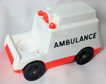 Vintage FISHER PRICE Little People 126 Ambulance | Original Little People Car Playset 1980s