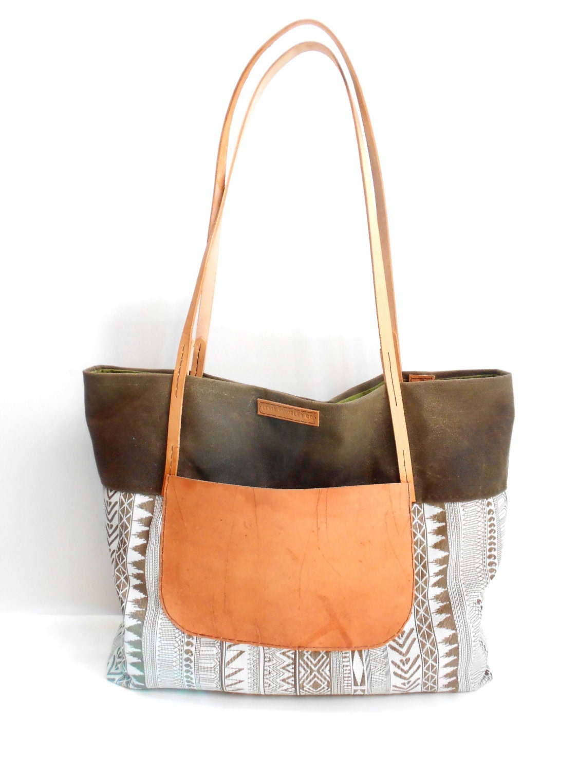 Waxed Canvas Tote Bag Canada Keweenaw Bay Indian Community