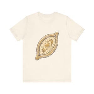 Khachapuri Shirt, Georgian Cheese Bread Tee, Adjaruli Food Gift, Sakartvelo T-Shirt, Republic of Georgia Georgian Roots Gift image 3