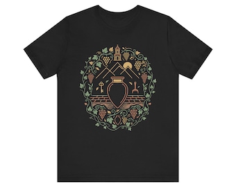 Georgian Winemaker Shirt, Qvevri Marani Cellar Tee, Sakartvelo Gift, Republic of Georgia T-Shirt, Natural Wine Roots Gift