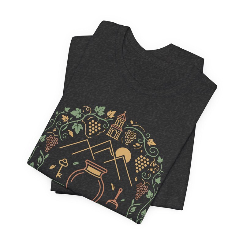 T-shirt de vigneron géorgien, T-shirt de cave Qvevri Marani, Cadeau Sakartvelo, T-shirt République de Géorgie, Cadeau Natural Wine Roots image 4