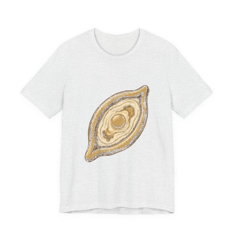 Khachapuri Shirt, Georgian Cheese Bread Tee, Adjaruli Food Gift, Sakartvelo T-Shirt, Republic of Georgia Georgian Roots Gift image 5