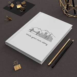 Vancouver skyline journal Hardcover Journal | Write Your Own Story notebook