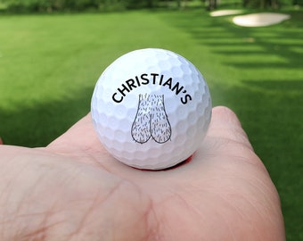 Deez Balls Personalized Golf Ball Custom Balls | Funny Golf Ball for Christmas Gift Stocking Stuffer Callaway Warbird Quality Ball