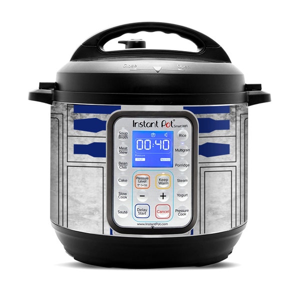 Instant Pot Wrap Cover, Decal, Vinyl, Sticker for 6 or 8 Quart | Fits InstaPot 6QT 8QT | Droid Star