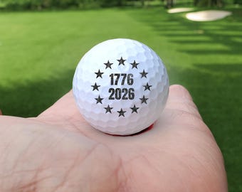 1776–2026 Patriotic Golf Ball | America 250 Anniversary Limited Edition | Collectible USA Golf Gift