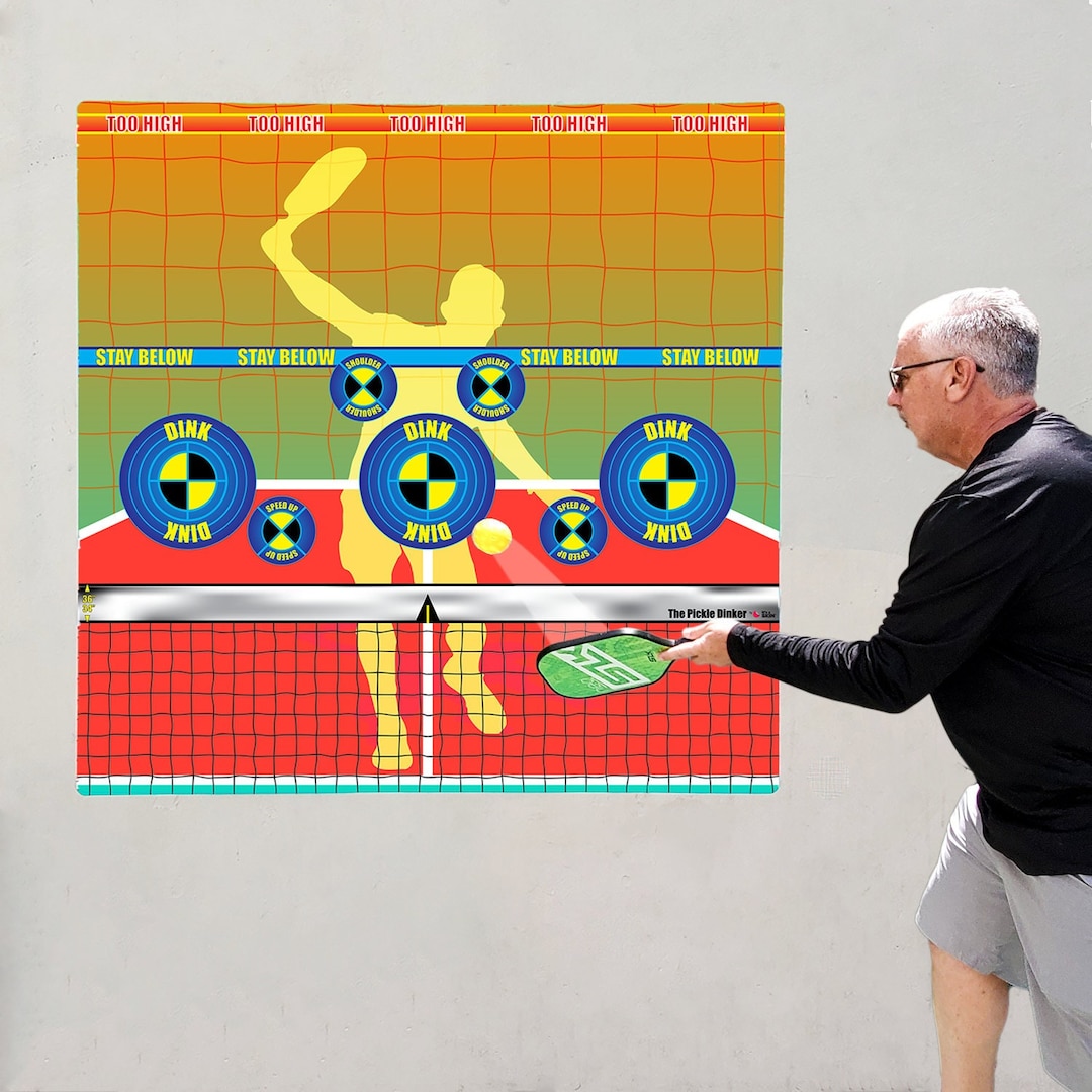 Pickleball Training With Dink Train Pad Rebounder for Pickle Ball