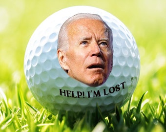 Funny Golf Gift, Joe Biden Funny Golf Ball, Joe Biden Lost Golf Ball Gag  Gift