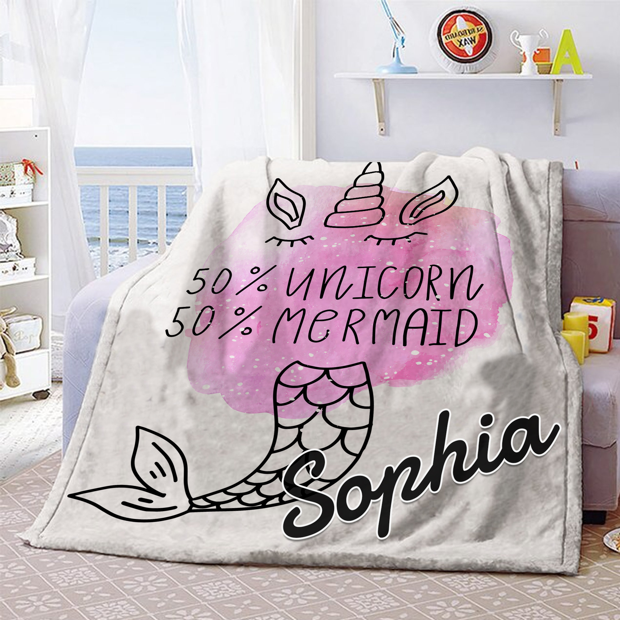 Mermaid unicorn bedding hotsell