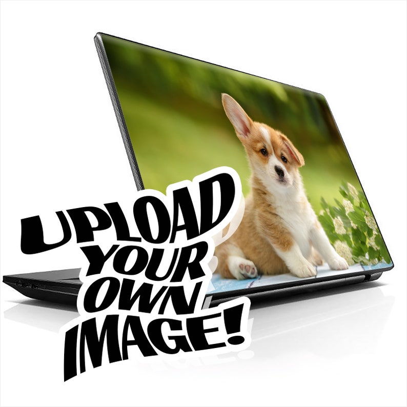 Custom Laptop Skin Upload Your Own Image - Decal Vinyl Wrap for 12" 13" 13.3" 14" 15" 15.4" 15.6 inch Laptops for Acer, HP, Lenovo, Asus image 1