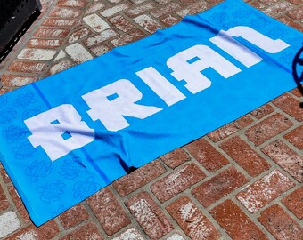 Personalized Turtle Beach Towel Custom - Add Your Name to This Fun and Cute Beach Accessory Custom Gift for boys girls kid children